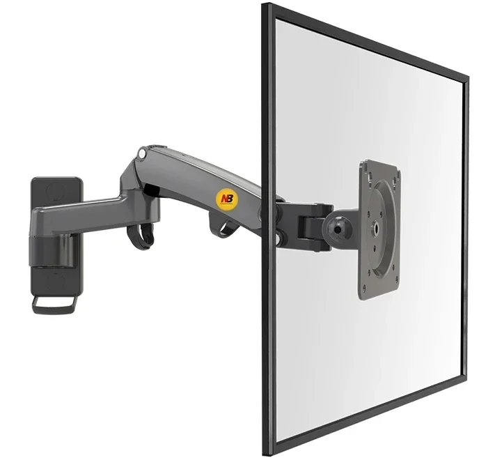 Bras articulé NB F150 vue de côté avec plaque VESA