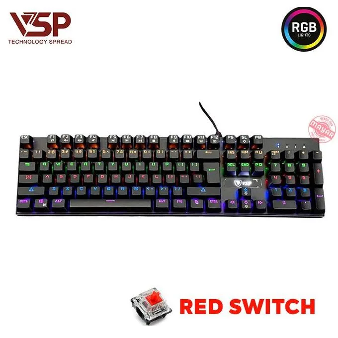 Clavier Mécanique VSP VM01-R – Switches Rouges – LED - Photo 4