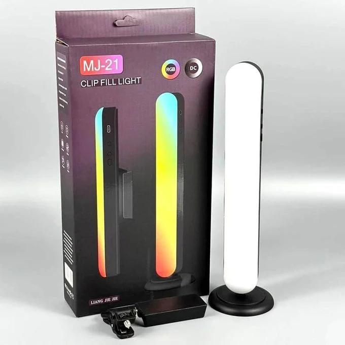 MJ-21 — Barre Lumineuse LED RGB Rechargeable Magnétique