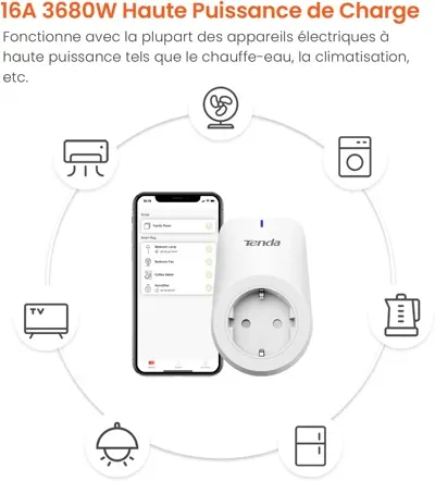 Prise Connectee WiFi Tenda SP3 – Compatible Alexa & Google - Photo 4