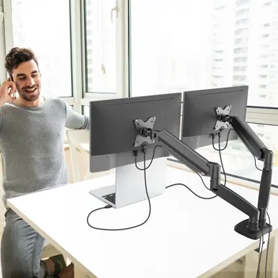 Support Double Ecran Ergonomique – Ressort a Gaz - Photo 14