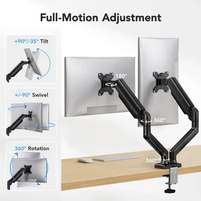 Support Double Ecran Ergonomique – Ressort a Gaz - Photo 17