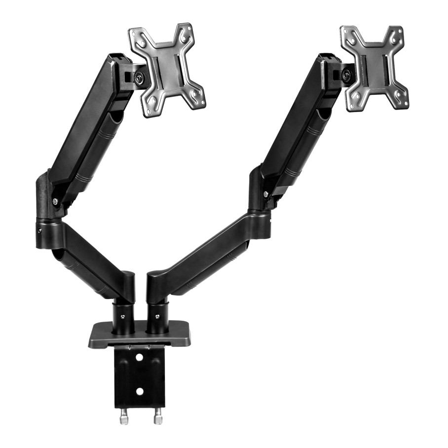 Support Double Écran Ergonomique 17-32 pouces — 2 bras à ressort à gaz