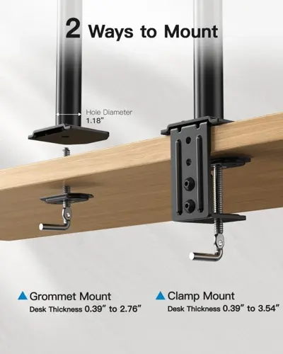 Support Double Bras pour Deux Moniteurs M052 - Photo 8