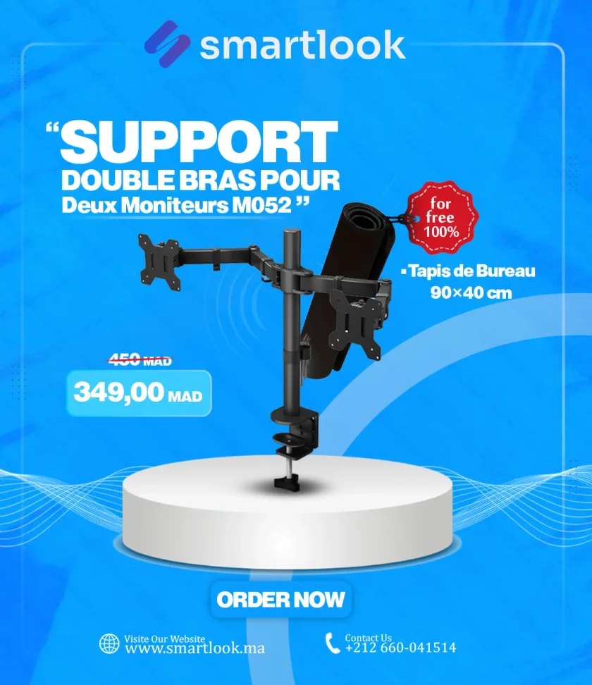 Comment installer le support double moniteur M052