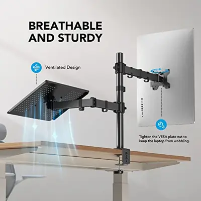 Support de Moniteur et Ordinateur Portable – 2 en 1 - Photo 4