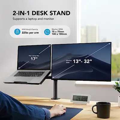 Support de Moniteur et Ordinateur Portable – 2 en 1 - Photo 6