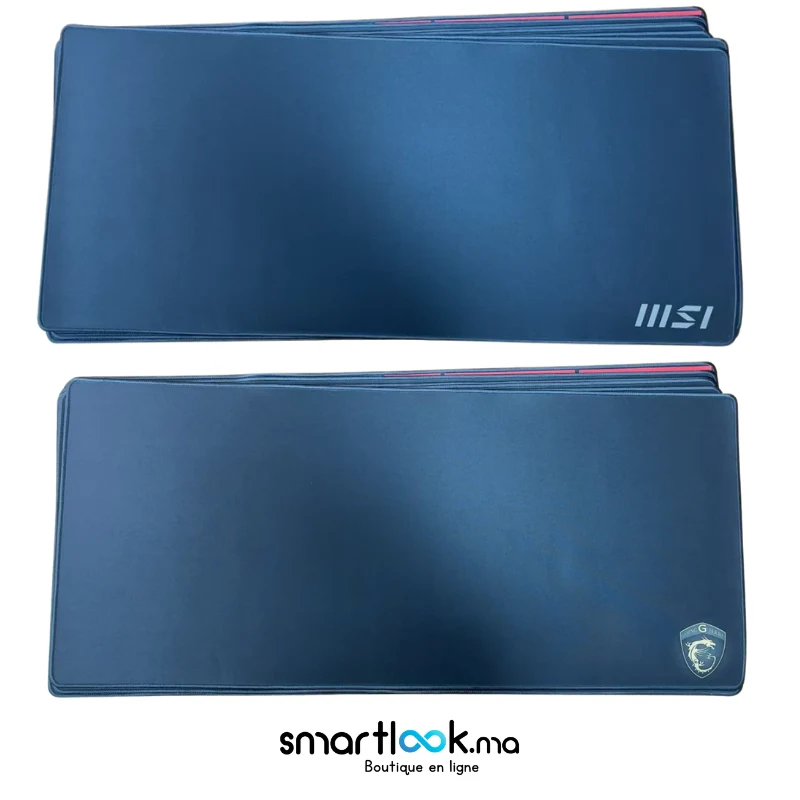 Tapis de Bureau 90×40 cm – Noir Simple – Antidérapant - Photo 6