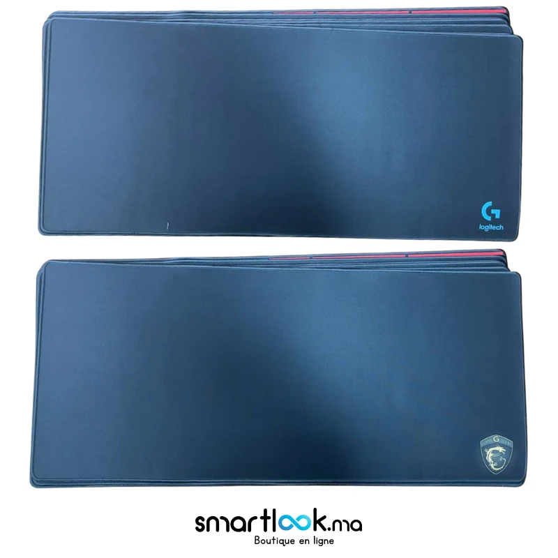 Tapis de Bureau 90×40 cm – Noir Simple – Antidérapant - Photo 7