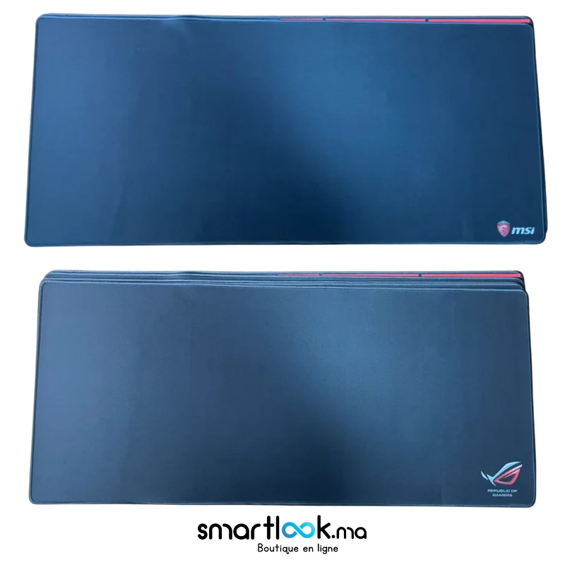 Tapis de Bureau 90×40 cm – Noir Simple – Antidérapant - Photo 5